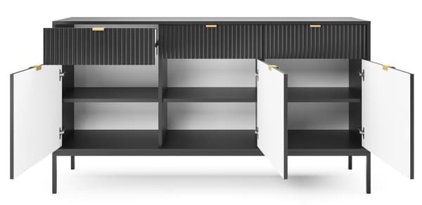 FURNLUX SKÆNK AVON SORT 154CM