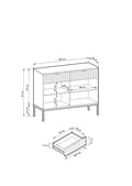 Pikkukuva 5 / 5: FURNLUX LIPASTO AVON MUSTA 104CM
