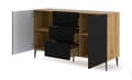 Miniatyrbild 2 av 3: FURNLUX SKÄNK RAVENNA B BEIGE & SVART 150CM