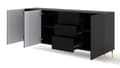 Pikkukuva 2 / 3: FURNLUX LIPASTO RAVENNA B MUSTA & KULTA 200CM
