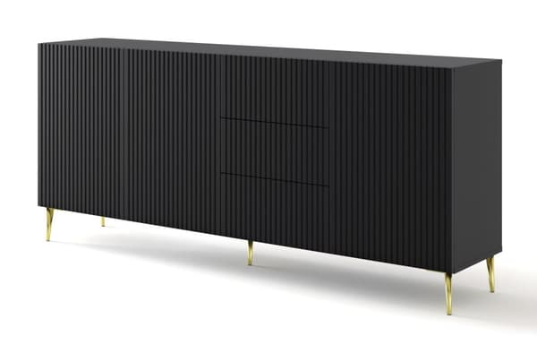 FURNLUX LIPASTO RAVENNA B MUSTA & KULTA 200CM