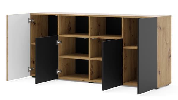 FURNLUX SIVUPÖYTÄ AURIS BEIGE & MUSTA 180CM
