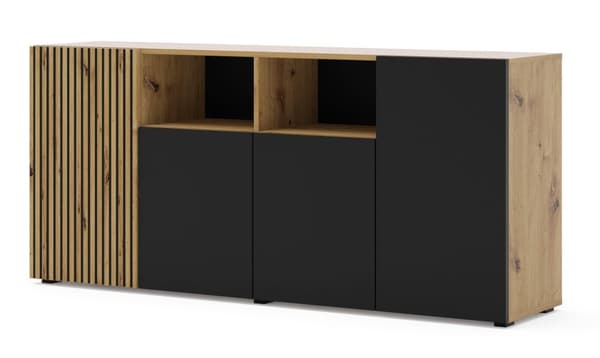 FURNLUX SIVUPÖYTÄ AURIS BEIGE & MUSTA 180CM