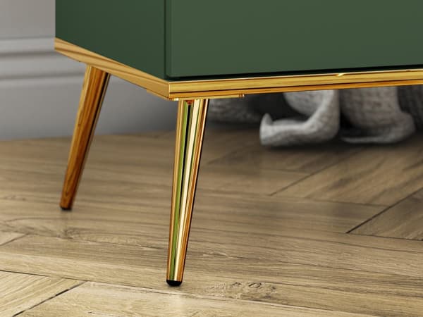 FURNLUX SKÆNK FORT GRØN & GULD 160CM