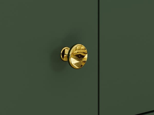 FURNLUX SKÆNK FORT GRØN & GULD 120CM
