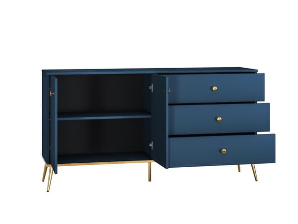FURNLUX LIPASTO MARINE BLUE & GOLD 160CM