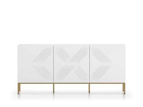 FURNLUX LIPASTO CLEARING VALKOINEN & KULTA 170CM