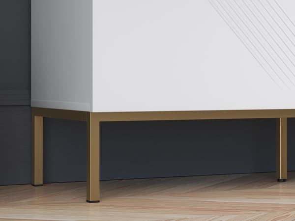 FURNLUX LIPASTO CLEARING VALKOINEN & KULTA 170CM