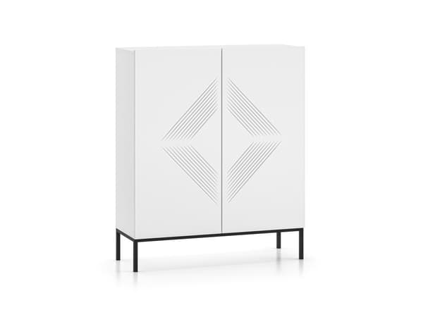 FURNLUX SIVULAUDAN TYHJENNYS VALKOINEN & MUSTA 100CM
