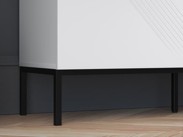 FURNLUX SIDEBOARD CLEARING VIT & SVART 114CM