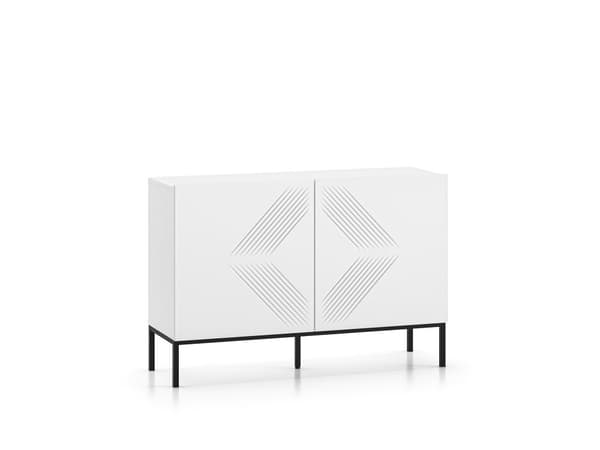 FURNLUX SIDEBOARD CLEARING VIT & SVART 114CM