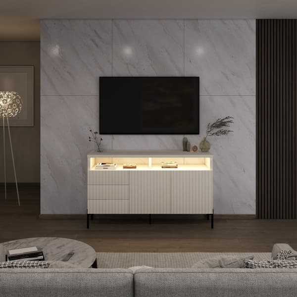 FURNLUX SKÄNK ZENITH VIT & SVART 150CM