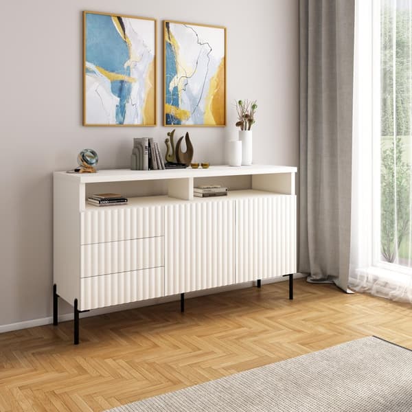 FURNLUX SKÄNK ZENITH VIT & SVART 150CM
