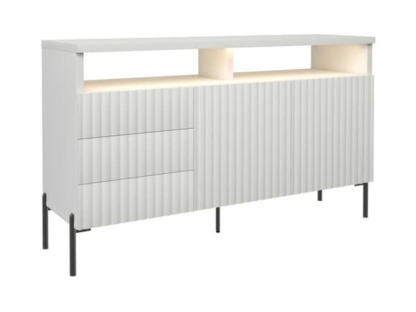 FURNLUX SKÄNK ZENITH VIT & SVART 150CM
