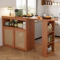 Pikkukuva 3 / 11: Buffet、Kääntyvät ja jatkettavat baarikalusteet - Säädettävät hyllyt - Vintage Charm - Ruskea