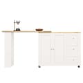 Miniatyrbild 5 av 10: Sideboard, svängbart barskåp - MDF - 3 lådor och 2 dörrar - Vit