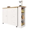 Miniatyrbild 7 av 10: Sideboard, svängbart barskåp - MDF - 3 lådor och 2 dörrar - Vit