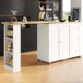 Miniatyrbild 1 av 10: Sideboard, svängbart barskåp - MDF - 3 lådor och 2 dörrar - Vit