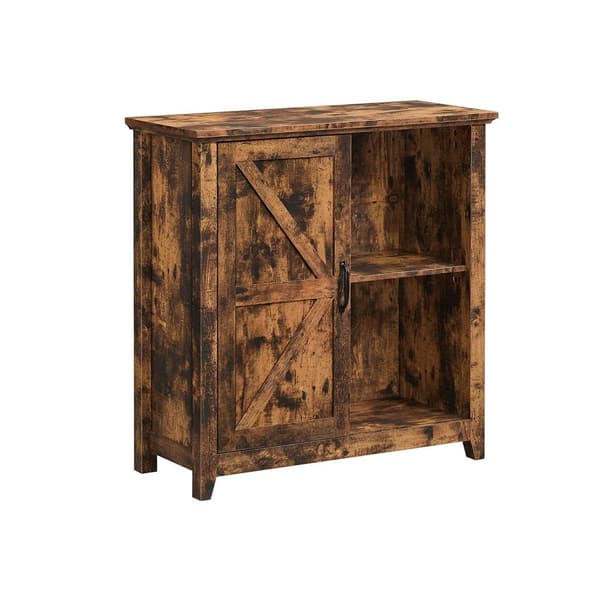 Teollisuustyylinen senkki vintage-ruskeana