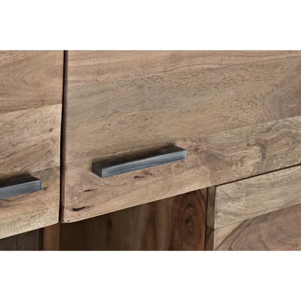 Skåp DKD Home Decor   145 x 40 x 153 cm Glas Brun Akaciaträ