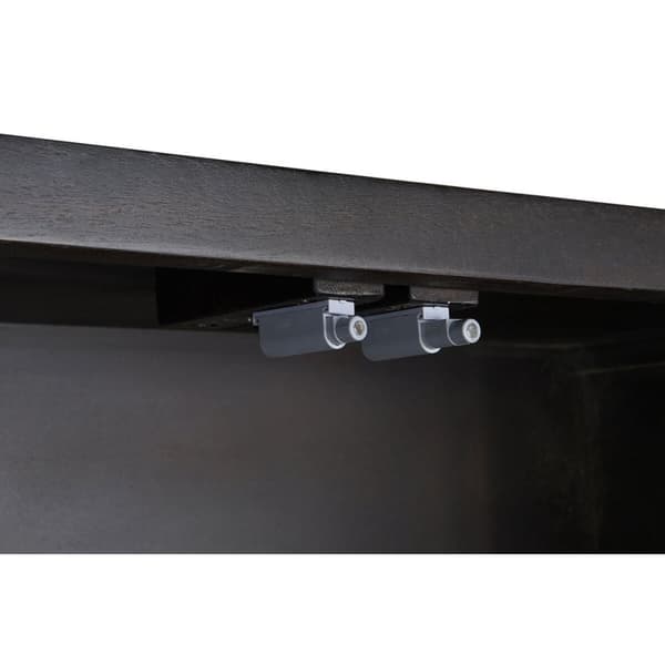 Skåp DKD Home Decor 100 x 40 x 175 cm Svart Metall Akaciaträ