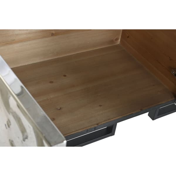 Skänk Home ESPRIT Silvrig Metall Stål 151 x 41 x 80 cm