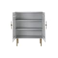 Miniatyrbillede 4 af 8: Skab DKD Home Decor Hvid Gylden Jern Mangotræ 85 x 45 x 110 cm BAR