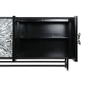 Miniatyrbillede 3 af 9: Skænk DKD Home Decor 160 x 40 x 80 cm Sort Grå Hvid Ben Harpiks Træ MDF