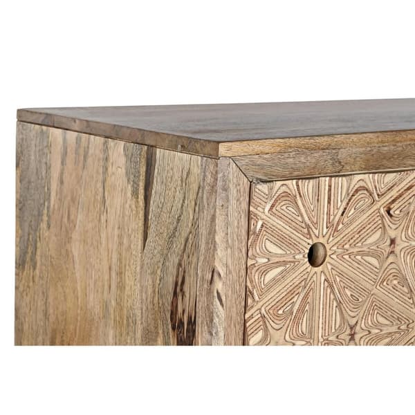 Skænk DKD Home Decor Natur Mangotræ Birk (160 x 45 x 85 cm)