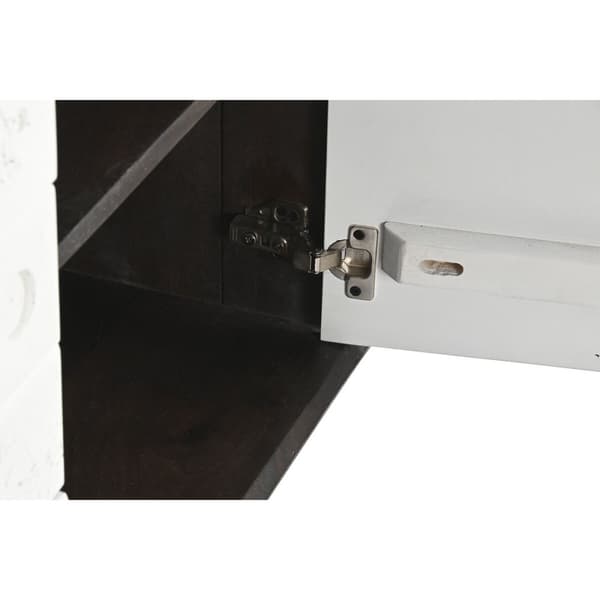 Skænk DKD Home Decor 150 x 43 x 80 cm Hvid Mørkebrun Mangotræ
