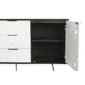 Miniatyrbillede 7 af 9: Skænk DKD Home Decor 150 x 43 x 80 cm Hvid Mørkebrun Mangotræ