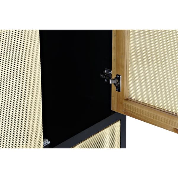 Skab DKD Home Decor 80 x 38 x 160 cm Gran Natur Sort