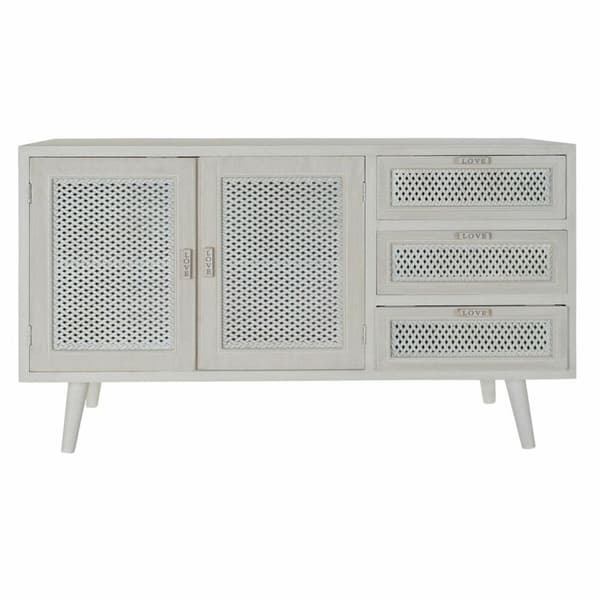 Skænk DKD Home Decor Hvid Træ MDF (110 x 41 x 64 cm)
