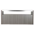 Miniatyrbillede 2 af 7: Skænk DKD Home Decor Krystal Grå Aluminium Hrast Hærdet glas (165 x 39 x 76 cm)