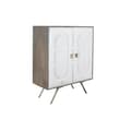 Miniatyrbillede 1 af 9: Skænk DKD Home Decor Grå Gylden Hvid Kobber Mangotræ (93 x 41 x 114 cm)