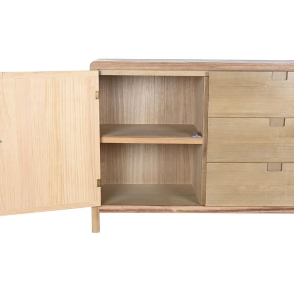 Skænk DKD Home Decor Multifarvet Lys brun Træ Fyrretræ Træ MDF 120 x 40 x 80 cm