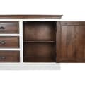 Miniatyrbillede 3 af 9: Skænk DKD Home Decor Hvid Mørkebrun Mangotræ (180 x 46 x 83 cm)