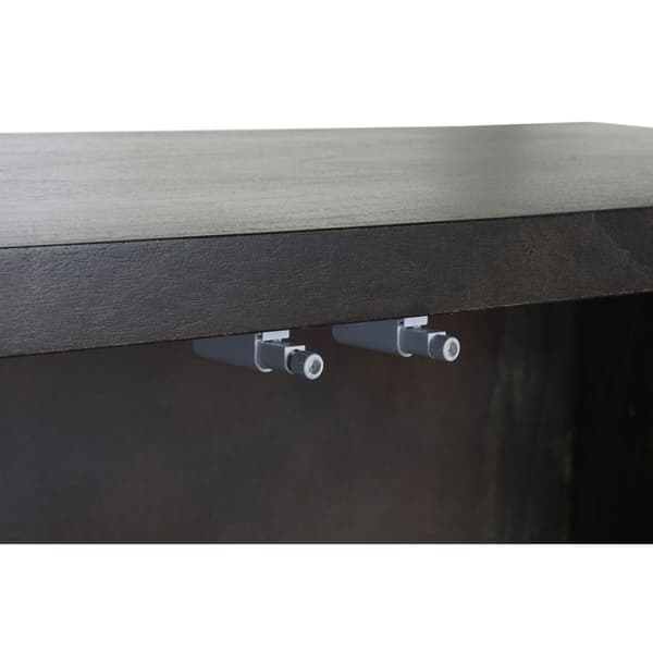 Skänk DKD Home Decor Svart Gyllene Mörkbrun 160 x 40 x 90 cm