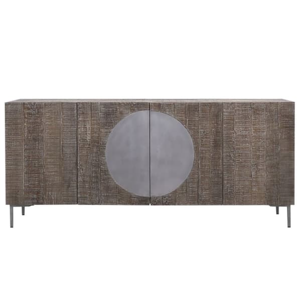 Skänk DKD Home Decor Mörkbrun Mörkgrå 180 x 40 x 80 cm