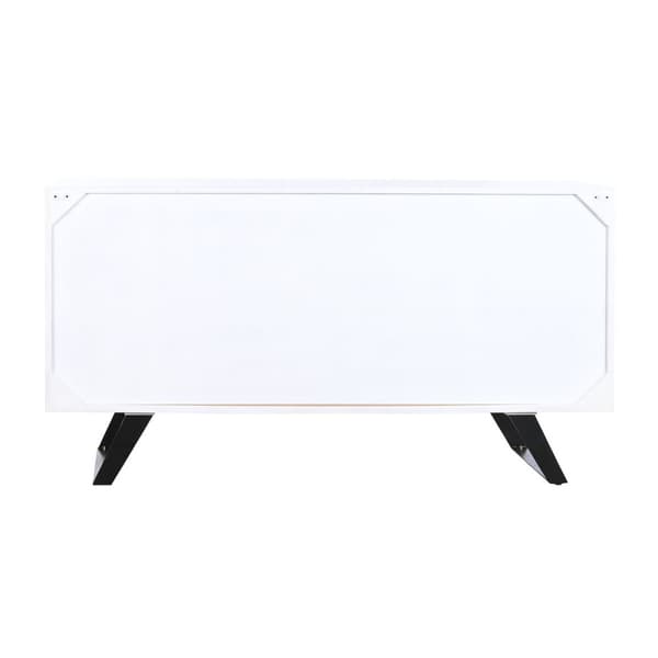 Sivupöytä DKD Home Decor Valkoinen Tummanruskea Mangopuu 150 x 40 x 80 cm