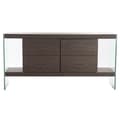 Miniatyrbillede 4 af 8: Skænk DKD Home Decor Krystal Brun Gennemsigtig Valnød 160 x 45 x 80 cm Træ MDF