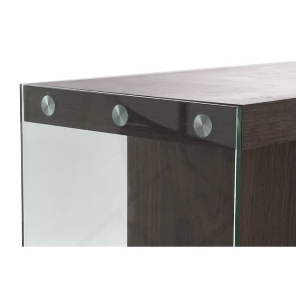 Skænk DKD Home Decor Krystal Brun Gennemsigtig Valnød 160 x 45 x 80 cm Træ MDF