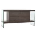 Miniatyrbillede 1 af 8: Skænk DKD Home Decor Krystal Brun Gennemsigtig Valnød 160 x 45 x 80 cm Træ MDF