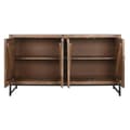 Miniatyrbillede 3 af 9: Skænk Home ESPRIT Brun Sort Sølvfarvet 150 x 38 x 80 cm