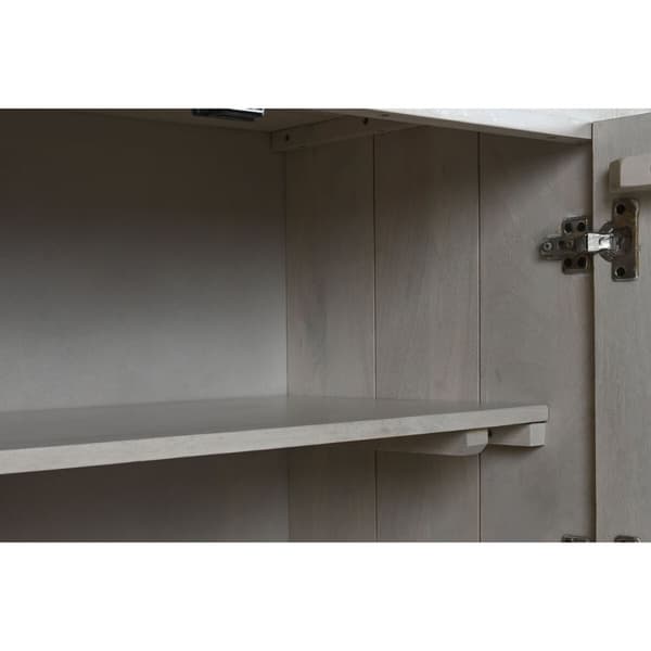 Skänk Home ESPRIT Vit Mangoträ 182 x 45 x 76 cm