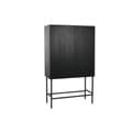 Pikkukuva 5 / 8: Kaappi Home ESPRIT Valkoinen Musta Metalli Kuusi 100 x 40 x 170 cm