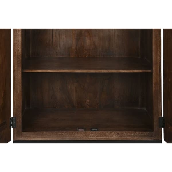 Skab Home ESPRIT Natur Genbrugt Træ 45 x 90 x 180 cm