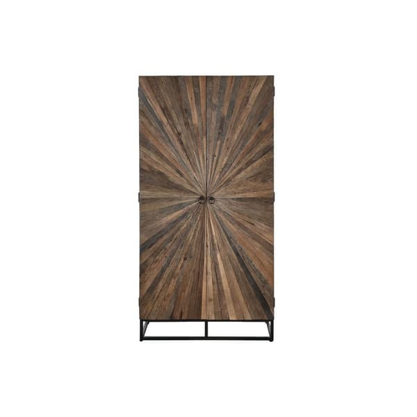 Skab Home ESPRIT Natur Genbrugt Træ 45 x 90 x 180 cm