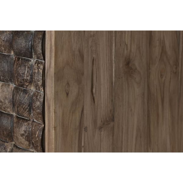 Skab Home ESPRIT Teak Kokosnød Fiber 85 X 40 X 185 cm