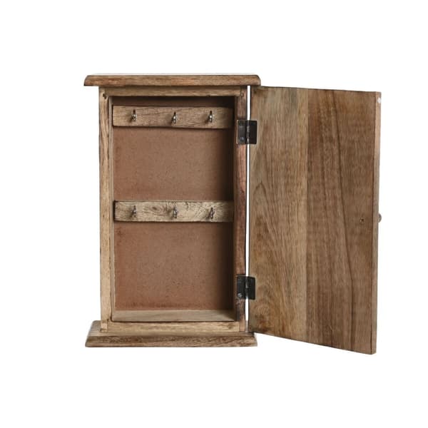 Nyckelskåp Home ESPRIT Vit Naturell 18 x 7,5 x 28 cm